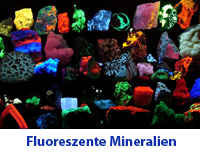 Fluoreszente Mineralien