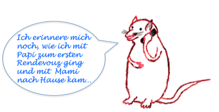 Maus mit Handy